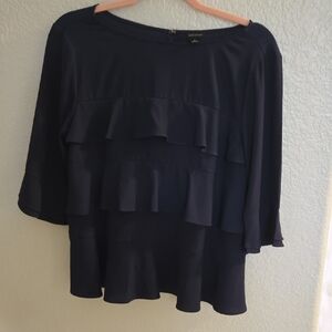 Elegant Navy Blue Women's Top
